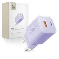 Tech-protect NCM33 mrežni punjač 33W PD QC, ljubičasti