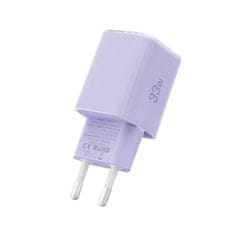 Tech-protect NCM33 mrežni punjač 33W PD QC, ljubičasti