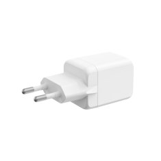 Ksix Gan ultrabrzi zidni punjač 20W PD & PPS, 1 x USB-C + 1 x USB-A, bijeli