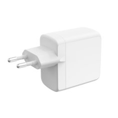Ksix Gan ultrabrzi zidni punjač 65W PD & PPS, 2 x USB-C + 1 x USB-A, bijeli