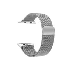 Ksix Izmjenjivi metalni remen kompatibilan s Apple Watch 42/44/45/49mm, srebrni