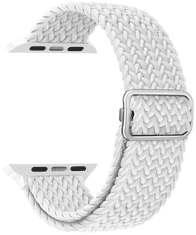 Ksix Izmjenjivi najlonski remen kompatibilan s Apple Watch 42/44/45/49mm, bijeli