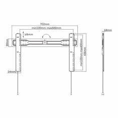 S-box Zidni stalak PLB-5746F