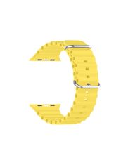 Ksix izmjenjivi silikonski remen kompatibilan s Apple Watch 42/44/45/49mm, žuti