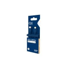 Ksix Kabel za prijenos podataka, Soft, USB-A na lightning, 1.0m, plavi