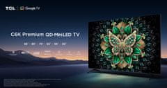 TCL 55C61K TV, 4K QD-Mini LED, Google TV, 144Hz, Onkyo zvuk s Dolby Atmos