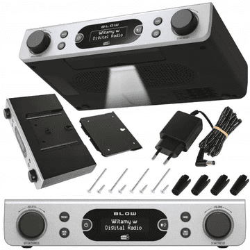 Blow Radio kuhinja-Podement Blow RK2, FM/DAB+, Silver