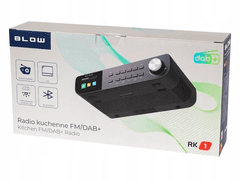 Blow Radio kuhinja-Podement Blow RK1, FM/DAB+, Bluetooth, Black