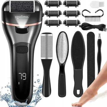 Soulima Uklanjanje tvrdog kože Soulima TZ-001, baterija, 1200mAh, crna