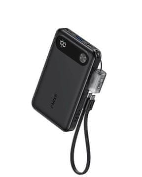 Anker punjiva baterija, 10.000 mAh, crna + USB-C kabel (A1257G11)