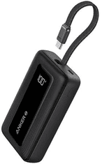 Anker punjiva baterija, 10.000 mAh, crna + USB-C kabel (A1688H11)