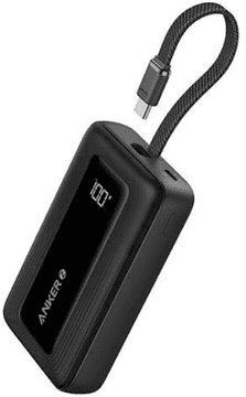 Anker punjiva baterija, 10.000 mAh, crna + USB-C kabel (A1688H11)