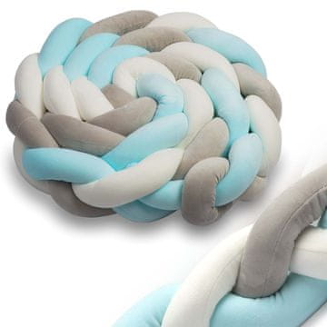 Ricokids Ricokids ogrtač za dječji krevetić 2m - plavo-siv