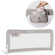 Nukido Zaštitna ograda za krevet 150 x 66 x 35 cm siva