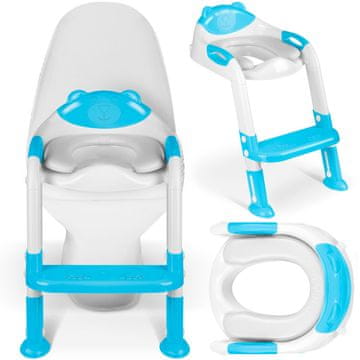 Ricokids Ricokids 729200 navlaka za WC školjku s medvjedićem i ljestvama, plava