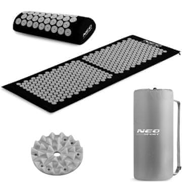 Neo-Sport NS-901 prostirka za akupresuru s bodljama, crna i siva