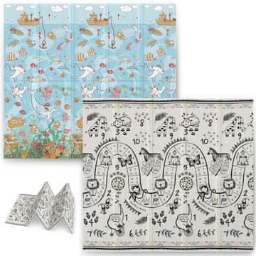 Nukido Sklopiva edukativna pjenasta podloga 200 x 180 x 1 cm NK-340 ocean-safari