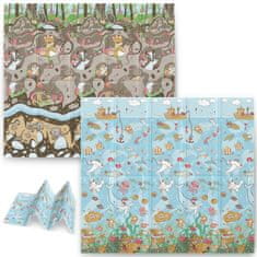 Nukido Sklopiva edukativna pjenasta podloga 200 x 180 x 1 cm NK-340 ocean-earth