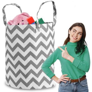 Nukido košara za igračke - siva