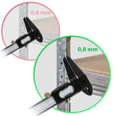 Humberg Metalna polica za odlaganje 150 x 75 x 30 cm 4840