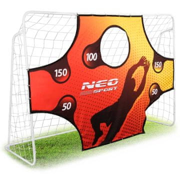 Neo-Sport Nogometni gol 245 x 155 x 80 cm + podloga za metu