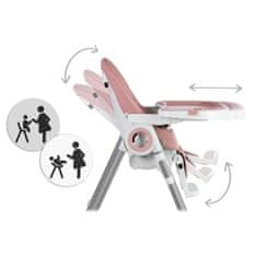 Nukido Belo ružičasta dječja hranilica sa stolom