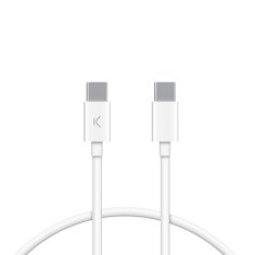 Ksix Kabel za punjenje i prijenos podataka, USB-C na USB-C 20W, USB 3.0, 1.0m