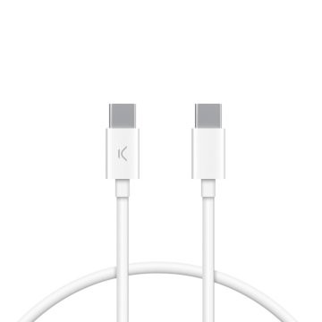 Ksix Kabel za punjenje i prijenos podataka, USB-C na USB-C 20W, USB 3.0, 1.0m
