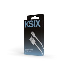 Ksix Kabel za punjenje i prijenos podataka, USB-C na USB-C 20W, USB 3.0, 1.0m