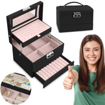 Massido MS-704 kutija za nakit - crna