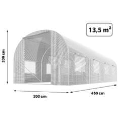 Plonos Folija za vrtni tunel 3x4,5m (13,5m2) bijela