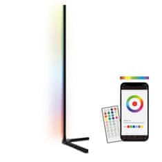Ksix Kutna podna svjetiljka SmartLED, 140cm, 12W, 450 lumena, daljinski, WI-FI