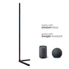 Ksix Kutna podna svjetiljka SmartLED, 140cm, 12W, 450 lumena, daljinski, WI-FI