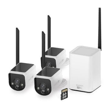 Swann Sigurnosna kamera MaxRanger 4K, bežična 64GB SD kartica, 3x kamera - komplet
