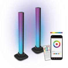Ksix Lightbars SmartLED, 5W, 35 lumena, daljinski upravljač, RGBIC, WiFi
