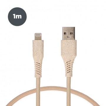 Ksix Lightning kabel, 1.0m, Eco friendly