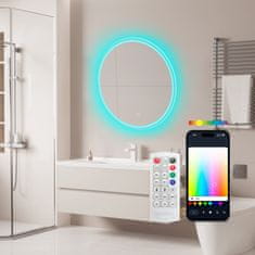 Ksix Oasis Smart Mirror, Protiv zamagljivanja 70cm, zvučnik, RGB + topla bijela