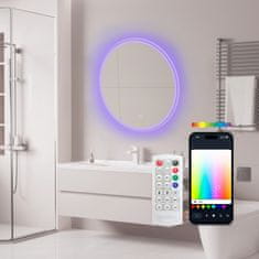 Ksix Oasis Smart Mirror, Protiv zamagljivanja 70cm, zvučnik, RGB + topla bijela