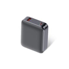 Ksix Prijenosna baterija 10000 mAh, 22.5W ultra brzo punjenje, USB-C + USB-A