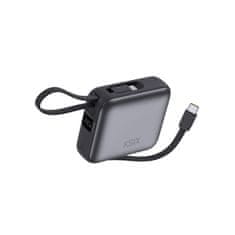 Ksix Prijenosna baterija 10000 mAh, 22.5W ultra brzo punjenje,USB-C + lightning