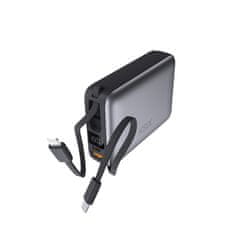 Ksix Prijenosna baterija 20000 mAh, 22.5W ultra brzo punjenje,USB-C + lightning