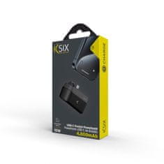 Ksix Prijenosna baterija 4.800 mAh USB-C džepna, 10 W, USB-A na USB-C kabel