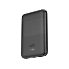 Ksix Prijenosna baterija za punjenje 5000 mAh, 2XUSB-A + USB C utor