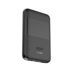 Ksix Prijenosna baterija za punjenje 5000 mAh, 2XUSB-A + USB C utor