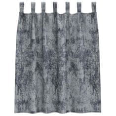 Vidaxl Baršunaste zavjese 2 pcs Srebrno Siva 140 x 140 cm Baršun