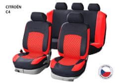 Cappa Presvlake za auto Perfetto HL Citroën C4 crne / crvene
