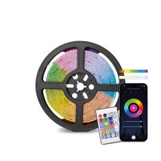 Ksix Smart LED traka 5 metara, mogućnost rezanja, 900 lumena, RGB + CCT boje