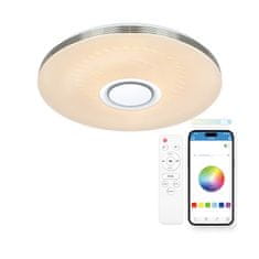 Ksix SmartLED Aura stropna svjetiljka, ugrađeni zvučnik 5 W, RGBIC+CCT, 49cm