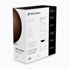 Ksix Aktivna lopta | umjetna koža, visokokv. lopta za vježbanje, smeđa, 65 cm