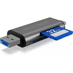 IcyBox IB-CR200-C USB-C/A/Micro B čitač kartica SD/microSD